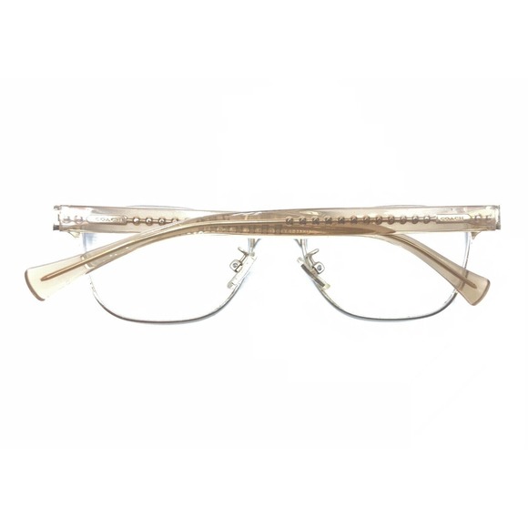 Coach HC 5067 9234 Satin Brown Gold Crystal Eyeglasses Frames 53-17 135 Women - Picture 11 of 12